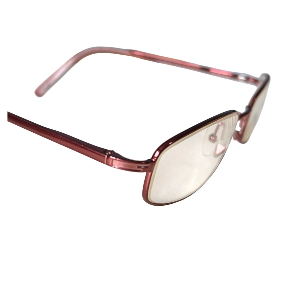 Gucci GG 1765 HQ5 Burgundy Metal Rectangular Eyeglasses Frames Italy 135mm